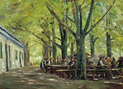 Een landelijke brasserie, Brannenburg, Beieren, 1894 door Max Liebermann